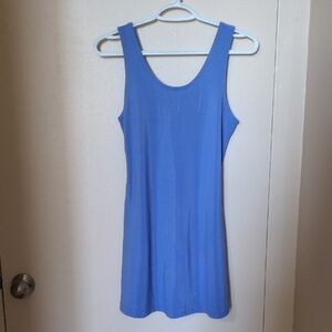 Blue Sleeveless Sportstyle Dress
